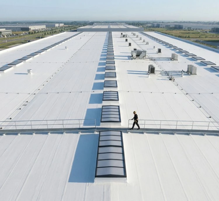 Copertura industriale in poliurea a caldo